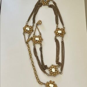 Vintage Givenchy Gold-Tone Multi-Chain Statement Belt- Gold